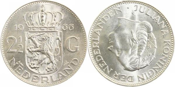 NL-2.5-66a 2,5 Gld. Niederlande 1966 unc. NL-2.5  