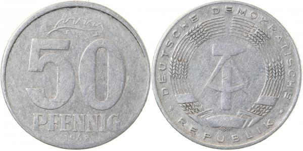 P151268A3.0 50 Pfennig  DDR 1968A WS: D5 ss J1512  