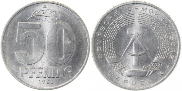 P151282A1.5 50 Pfennig  82A VS & RS deutl.doppelt!!!! J1512  