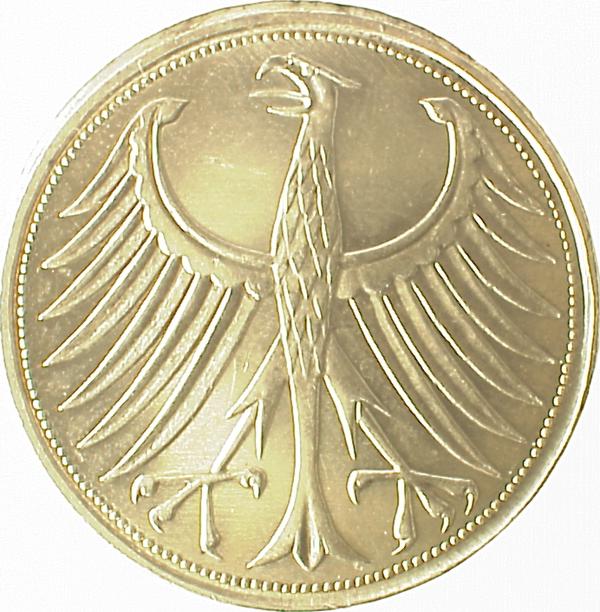 P38766D2.0 5 DM  1966D  l.dezentriert vz!!! J 387  