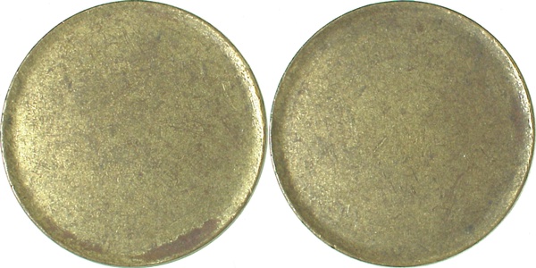 ROH383 10 Pfennig  Rohling Bund gestaucht J 383  