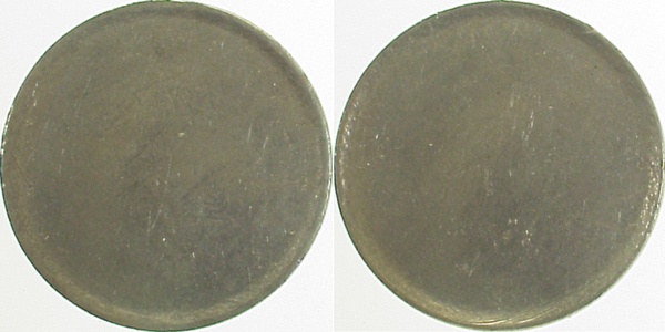 ROH384 50 Pfennig  Bund. Rohling gestaucht J 384  