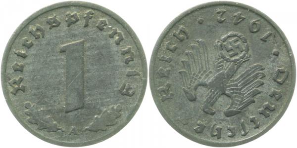 S36942A~2.2 1 Pfennig  42A f.vz  S180 RRR J 369  