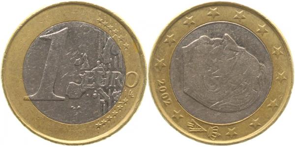 S48802-3.0-B 1 Euro 2002 Belgien ca. S90!!! J 488  