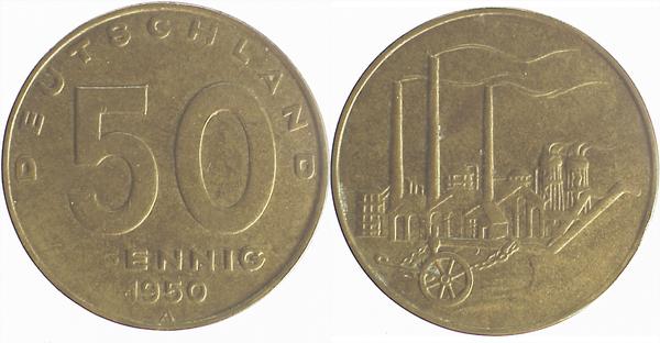 U150450A2.5 50 Pfennig  50A   50 ..ennig !!! J1504  