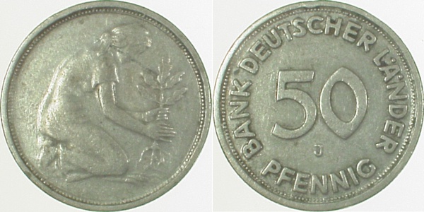 U379--J3.0 50 Pfennig  BDL o.Jz. Mzz:J ss J 379  