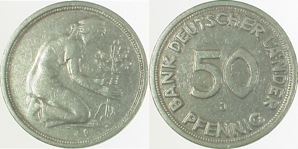 U37949J2.5b 50 Pfennig  BDL 49J Jsz.: nur 19-- J 379  