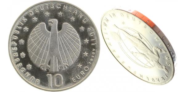 U56111-1.5 10 Euro 2011 Randschr. FUSSBALLS -ST WEIBLICH !!!!!! J 561  