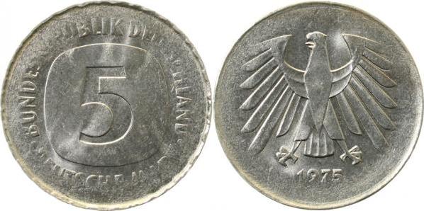 F41575-1.5 5 DM  1975 4,56 g unmagn. prfr.!! J 415  
