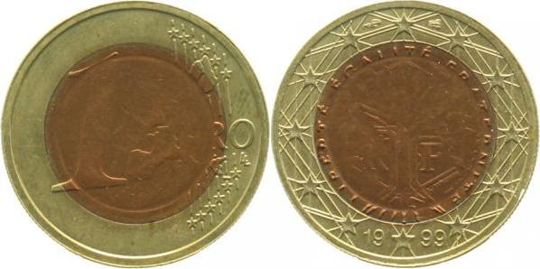 F48899-~1.5Fr   1999 mit 1 Cent Pille !!!! Archiv F. J 488  