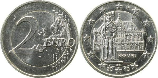 F54910F1.1 2 E 2010F artfremd. Rohling bfr/stgl, leicht magnetisierbar 8,52 gr. J 489  