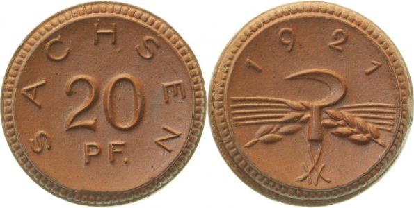 JN5321-~1.2 20Pfennig  Sachsen 1921 prfr JN 53  