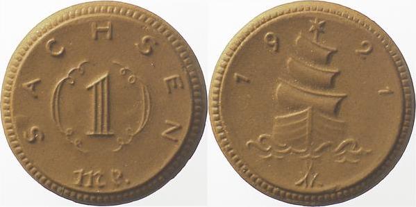 JN5421-~1.5 50 Pfennig  1921 Sachsen Handform!! JN54  
