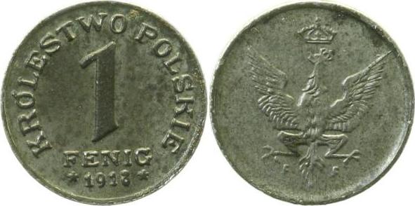 JN60418F~2.0 1 Pfennig  1918F vz JN 604  