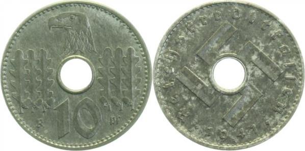 JN61941A~1.5 10 Pfennig  1941A Reichskreditkasse f.prfr JN 619  