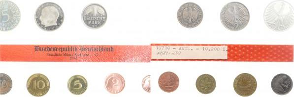 JS-71G~0.0 Jahressatz 71G PP 8 Stck. original ohne Streifen BRD JS-71G  