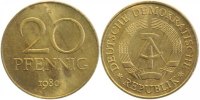 d 1511b80A~1.2 20Pfennig DDR 1980A stgl.-/matt J1511b