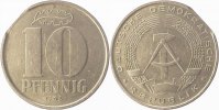     F151068A2.5a 10 Pfennig  DDR 68A gr.Zainende ss/v J1510 13,00 EUR Differenzbesteuert nach §25a UstG zzgl. Versand