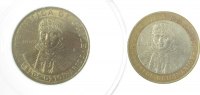 d 1 100 Pesos WELTM-CHile- Chile 05 auf 2 Pesos v. Uruguay !!!!