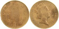 d 1 Penny WELTM-GB-1b 1997 schwach geprägt!! KM986 7
