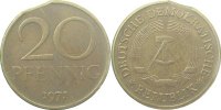     F1511a69-2.7 20Pfennig  DDR 1969 ss+ gr.Zainende J1511a 16,00 EUR Differenzbesteuert nach §25a UstG zzgl. Versand