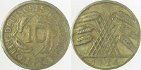     U31724-2.5 10 Pfennig  1924 o.Mzz. !!! J 317 24,00 EUR Differenzbesteuert nach §25a UstG zzgl. Versand