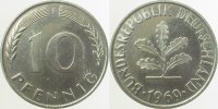 d  PROB383b 10 Pfennig  1969F Fe Cu/Ni plattiert 3,0 gr.!!! J 383