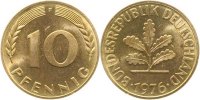 d V38376F1.2 10 Pfennig 1976F 50v1 bfr. !!! Nbg 50v1