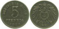 d 5 Pf 29720E~2.0p 5 Pfennig 1920E vz deutlicher St.Riß !! J 297