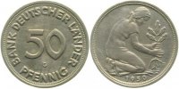d 37950G~2.5 50 Pfennig 1950G BDL ss/vz inkl. Expertise J 379