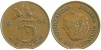 d 5 cent WELTM.-25 Niederl. 1964 Zainende
