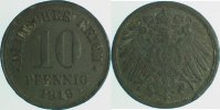 d  P29919-3.0 10 Pfennig  19 o.Mzz. Verpr.a.Rnd.ss J 299