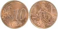     F48505-1.5-Fr 10C. 2005 Frankr. a. 2 Cnt Rohling   Rille !!!! J 485 360,00 EUR Differenzbesteuert nach §25a UstG zzgl. Versand