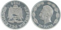 d 4 1 Sucre WELTM.-ECUADOR- 1988 First Strike /Erstabschlag RRR Schön 84