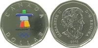 d 1 1 Dollar WELTM.-Can-  Lucky Loonie / Vancouver 2010 proof in Kapsel