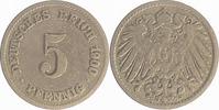 d  U01200G3.0 5 Pfennig  1900G  G wie C  SS J 012