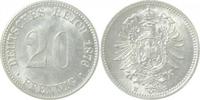 d 00576E~1.2 20Pfennig 1876E stgl- Erhaltung!! J 005