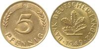 d 5 Pf 37749G~1.3b 5 Pfennig 1949G bfr/f.bfr zaponiert J 377