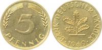 d 5 Pf 37749J~1.1a 5 Pfennig 1949J bfr/st Erstabschlag (EA)! ! J 377