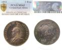d 2 Rupie JN71493-~1.2-GG 1893 pfr. herrl. Patina EA !!! PCGS MS63 JN 714