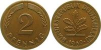 d P38169G2.2b 2 Pfennig 1969 G fast VZ, Krätzerchen. Ohne Ring geprägt !!! J 381