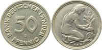 d M37949D~2.5 50 Pfennig 1949D magnetisch ss/vz Unikat J 379
