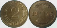 d  P31425A2.0 2 Pfennig 1925A D10 J 314