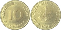 d 38366G~0.0 10 Pfennig 1966G PP 3070 Exemplare J 383