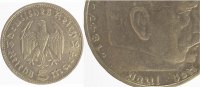 d 0 5 RM P36036D3.0 5 Reichsmark 36D ss Mzz. Fehlerhaft J 360