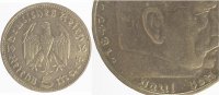  0 5 RM   P36036D3.0 5 Reichsmark  36D ss Mzz. Fehlerhaft J 360 28,00 EUR Differenzbesteuert nach §25a UstG zzgl. Versand