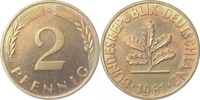 d 0.0 2 Pf 38161G~0.0 2 Pfennig 1961G PP 100 Exemplare J 381
