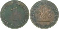 d 1 Pf 38067G~0.0a 1 Pfennig 1967G PP 5363 Exemplare herrliche dunkle Patina!! J 380