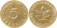 d 0.1 5 Pf 37749F~0.1 5 Pfennig 1949F BDL PP.....250 Exemplare zaponiert !!! kl. Flecken J 377