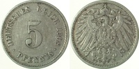 d 2.5 5 Pf 012n08F~2.5 5 Pfennig  1908F ss/vz J 012